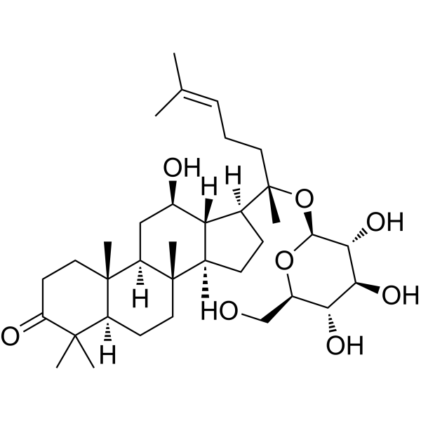 (12β)-20-(β-D-Glucopyranosyloxy)-12-hydroxydammar-24-en-3-one 1123845-41-9